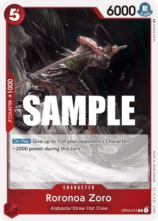 Roronoa Zoro (OP04-015) - Kingdoms of Intrigue