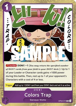 Colors Trap (OP04-074) - Kingdoms of Intrigue
