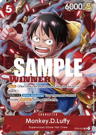 Monkey.D.Luffy (Winner Pack Vol. 5) (ST01-012) - One Piece Promotion Cards