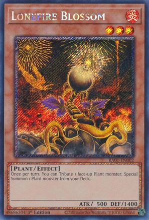 Lonefire Blossom (Platinum Secret Rare) (RA01-EN002) - 25th Anniversary Rarity Collection 1st Edition