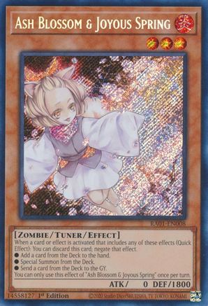 Ash Blossom & Joyous Spring (Secret Rare) (RA01-EN008) - 25th Anniversary Rarity Collection 1st Edition