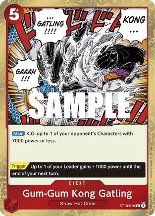 Gum-Gum Kong Gatling (ST10-016) - Ultra Deck: The Three Captains
