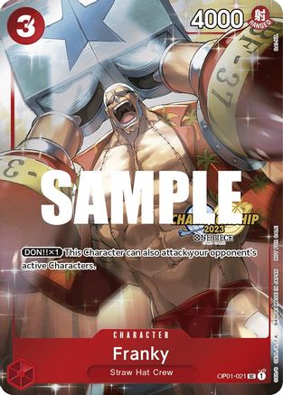 Franky (CS 2023 Celebration Pack) (OP01-021) - One Piece Promotion Cards