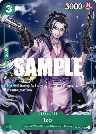 Izo (CS 2023 Celebration Pack) (OP01-033) - One Piece Promotion Cards