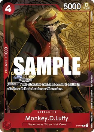 Monkey.D.Luffy (007) (CS 2023 Celebration Pack) (P-007) - One Piece Promotion Cards