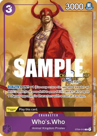 Who's.Who (CS 2023 Celebration Pack) (ST04-010) - One Piece Promotion Cards