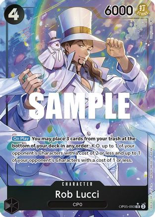 Rob Lucci (093) (Alternate Art) (OP05-093) - Awakening of the New Era