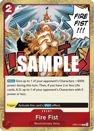 Fire Fist (OP05-019) - Awakening of the New Era