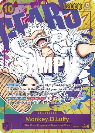 Monkey.D.Luffy (119) (Alternate Art) (OP05-119) - Awakening of the New Era
