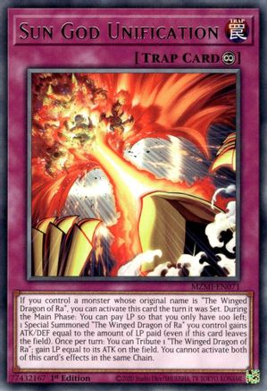 Sun God Unification (MZMI-EN071) - Maze of Millennia 1st Edition