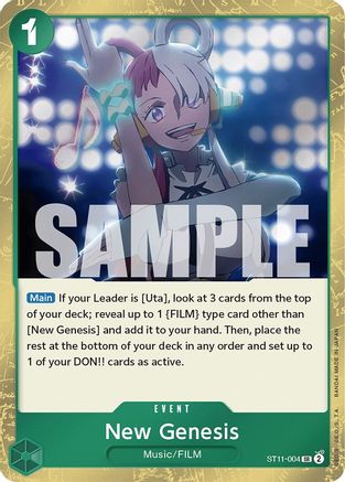 New Genesis (ST11-004) - Starter Deck 11: Uta