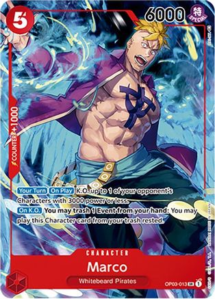 Marco (Japanese 1st Anniversary Set) (OP03-013) - One Piece Promotion Cards