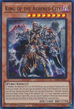 King of the Ashened City (PHNI-EN091) - Phantom Nightmare 1st Edition