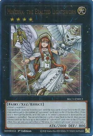 Minerva, the Exalted Lightsworn (BLC1-EN013) - Battles of Legend: Chapter 1 1st Edition