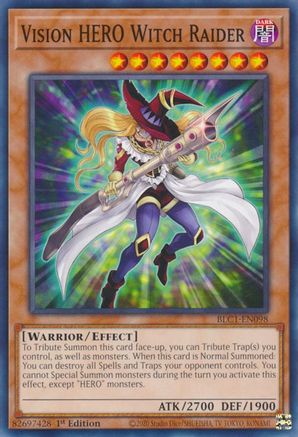 Vision HERO Witch Raider (BLC1-EN098) - Battles of Legend: Chapter 1 1st Edition