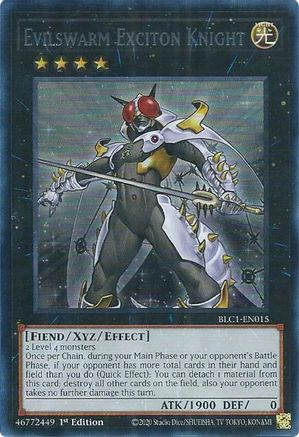 Evilswarm Exciton Knight (Silver) (BLC1-EN015) - Battles of Legend: Chapter 1 1st Edition