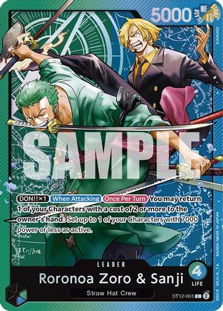 Roronoa Zoro & Sanji (ST12-001) - Starter Deck 12: Zoro and Sanji