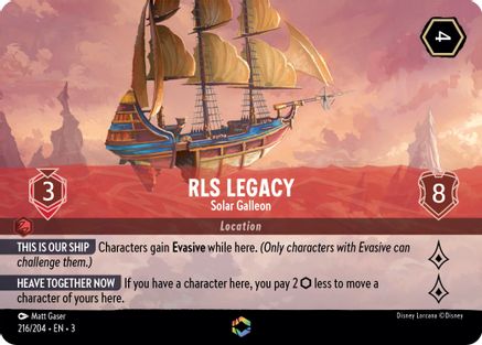 RLS Legacy - Solar Galleon (Enchanted) (216/204) Holofoil - Into the Inklands