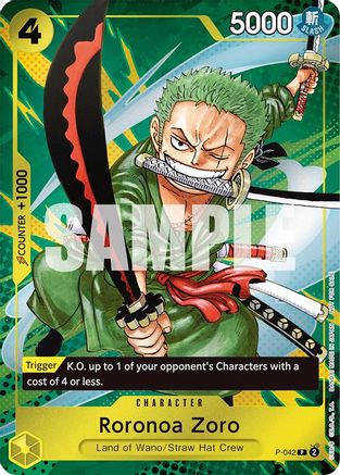 Roronoa Zoro (Event Pack Vol. 3) (P-042) - One Piece Promotion Cards