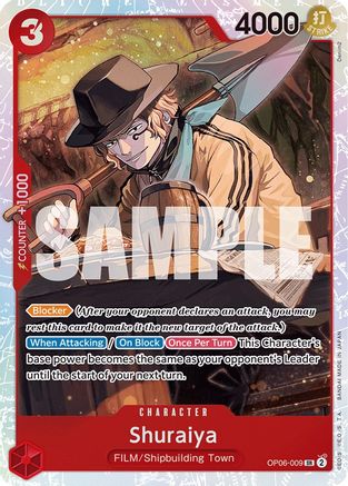Shuraiya (OP06-009) - Wings of the Captain (Japanese)