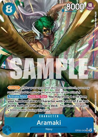 Aramaki (Alternate Art) (OP06-043) - Wings of the Captain