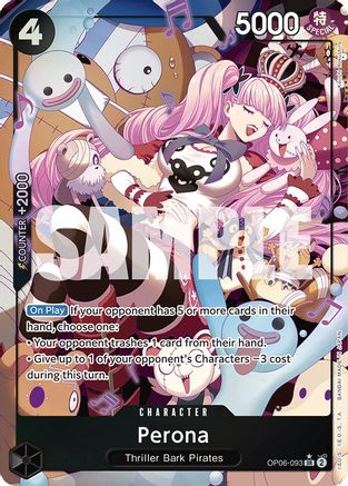 Perona (093) (Alternate Art) (OP06-093) - Wings of the Captain