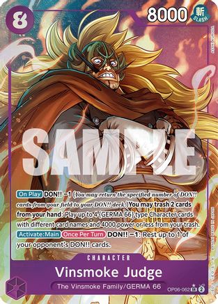 Vinsmoke Judge (Alternate Art) (OP06-062) - Wings of the Captain