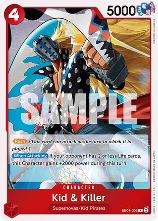 Kid & Killer (EB01-003) - Booster supplémentaire : Collection commémorative
