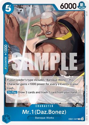 Mr. 1 (Daz.Bonez) (EB01-027) - Extra Booster: Memorial Collection
