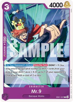 M. 9 (EB01-037) - Booster supplémentaire : Collection commémorative