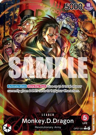 Monkey.D.Dragon (001) (Parallel) (OP07-001) - 500 Years in the Future