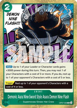 Style démoniaque à neuf épées Asura Demon Nine Flash (OP07-036) - 500 ans dans le futur