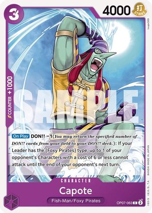 Capote (OP07-063) - 500 ans dans le futur