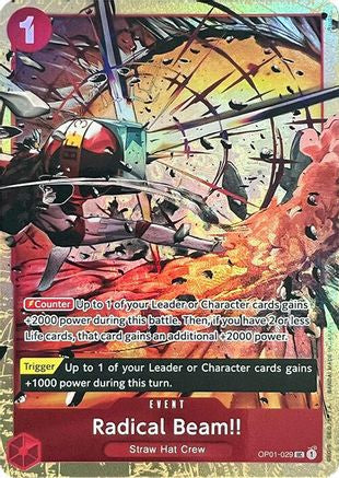 Faisceau radical !! (Collection de cartes Premium - Meilleure sélection Vol. 1-) (OP01-029) - Cartes de promotion One Piece