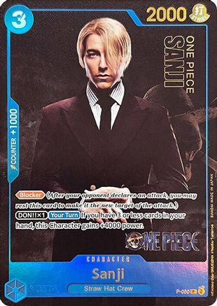 Sanji (Collection de cartes Premium - Édition Live Action) (P-050) - Cartes promotionnelles One Piece