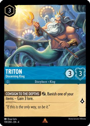 Triton - Discerning King (159/204) Cold Foil - Ursulas Return