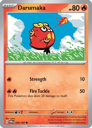Darumaka 34/167 - SV06 Twilight Masquerade Holofoil inversé