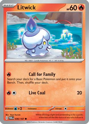 Litwick 36/167 - SV06 Twilight Masquerade Holofoil inversé