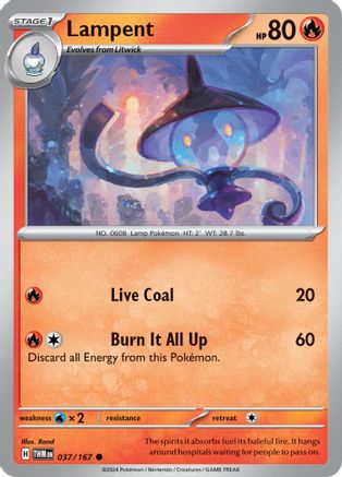 Lampent 37/167 - SV06 Twilight Masquerade Holofoil inversé