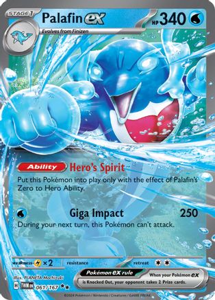 Palafin ex 61/167 - SV06 Holofoil Twilight Masquerade