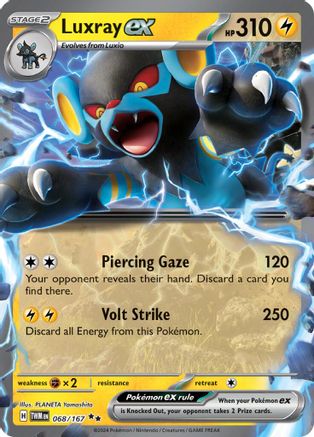 Luxray ex 68/167 - SV06 Twilight Masquerade Holofoil