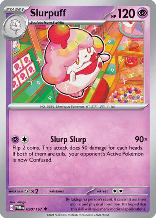 Slurpuff 90/167 - SV06 Twilight Masquerade Holofoil inversé