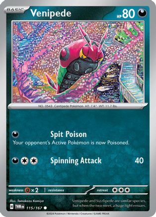 Venipède 115/167 - SV06 Twilight Masquerade Holofoil inversé