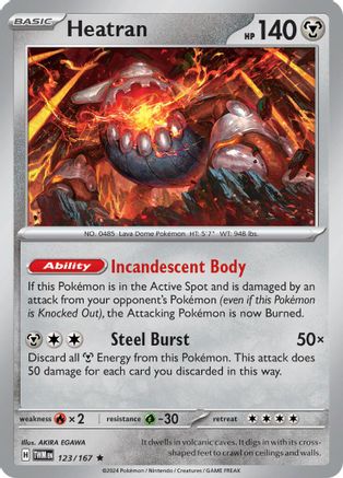 Heatran 123/167 - SV06 Holofoil Twilight Masquerade