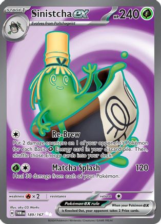 Sinistcha ex 189/167 - SV06 Holofoil Twilight Masquerade