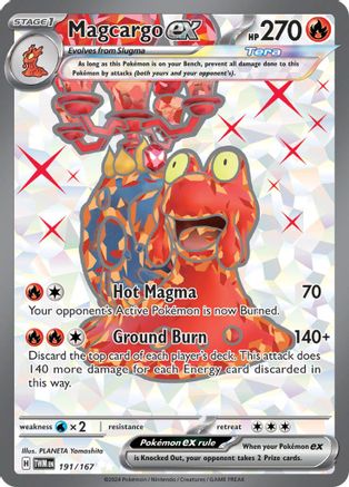 Magcargo ex 191/167 - Holofoil SV06 Twilight Masquerade