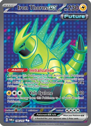 Iron Thorns ex 196/167 - SV06 Twilight Masquerade Holofoil