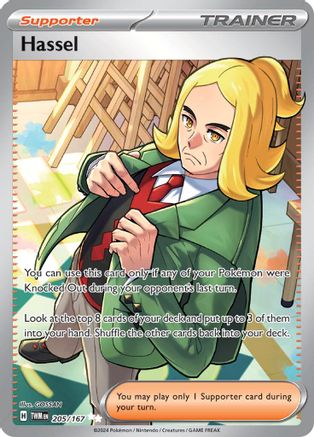 Hassel 205/167 - SV06 Twilight Masquerade Holofoil