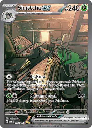 Sinistcha ex 210/167 - SV06 Holofoil Twilight Masquerade