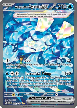 Masque Wellspring Ogerpon ex 213/167 - SV06 Twilight Masquerade Holofoil